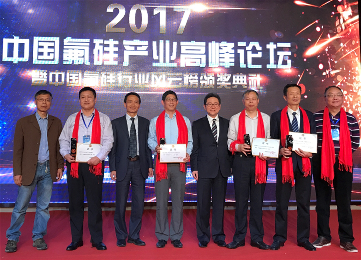 中國(guó)氟硅行業(yè)風(fēng)云榜今日在京出爐，湖北新藍(lán)天股份等39家企業(yè)上榜！